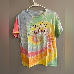 Size medium tie dye  simply southern tshirt